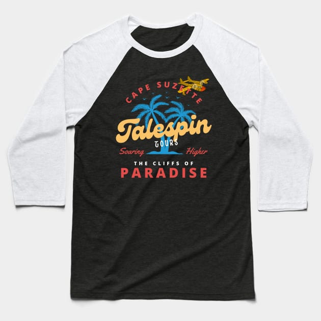 Talespin Tours Baseball T-Shirt by Amores Patos 